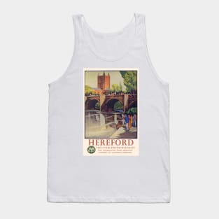 Vintage LMS Travel Poster for Hereford Tank Top